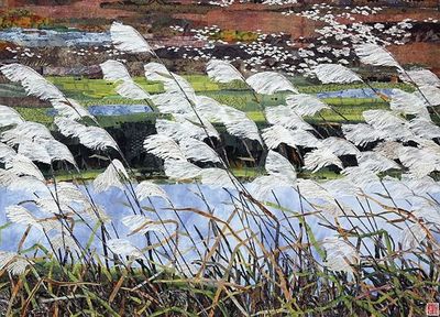 張家界手工藝紀念品&ldquo;砂石畫&rdquo;