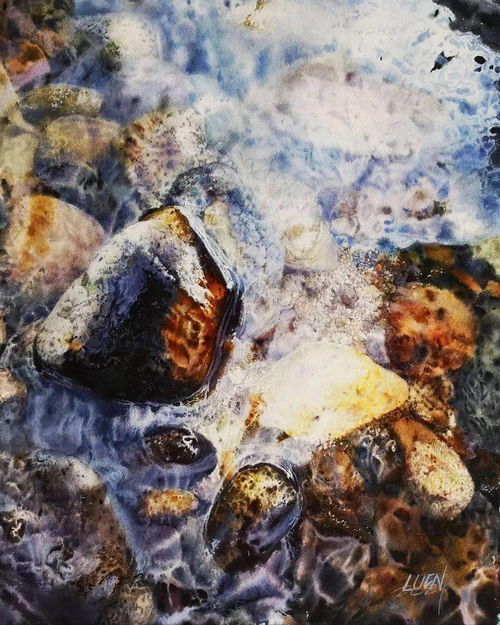 濃墨重水彩精品20幅 附干濕畫技法講解