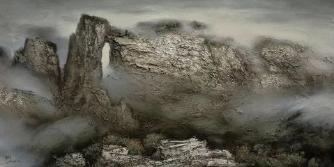 看名家們畫卷上的張家界! &ldquo;草根畫家&rdquo;手繪60米《張家界攬勝圖》.